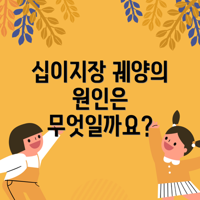 십이지장 궤양의 원인은 무엇일까요?
