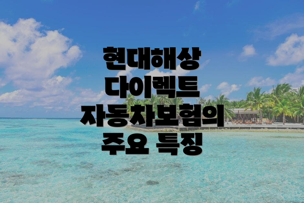 현대해상 다이렉트 자동차보험 가입 시 유의사항