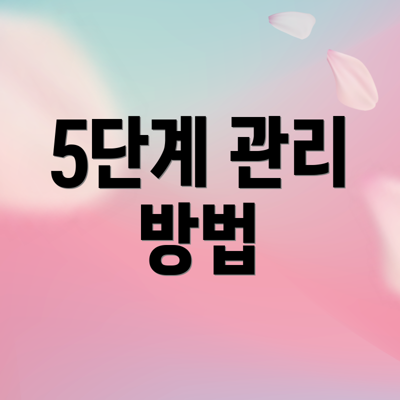 5단계 관리 방법