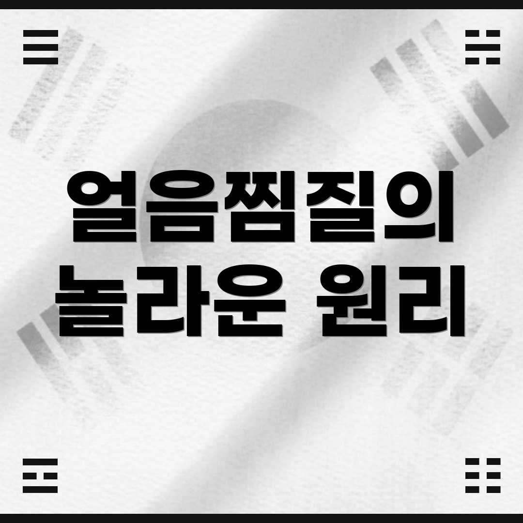 얼음찜질의 놀라운 원리