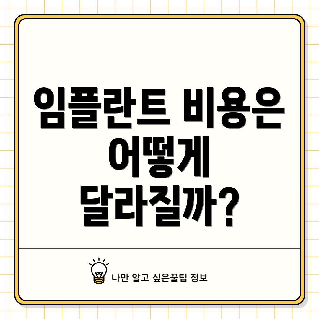 임플란트 비용은 어떻게 달라질까?