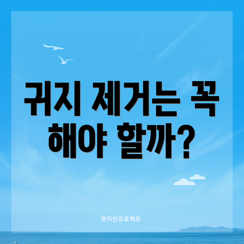 귀지 제거는 꼭 해야 할까?