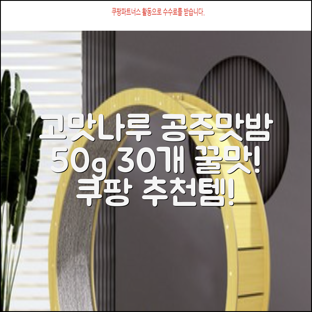 고맛나루 공주맛밤, 50g, 30개 추천 리뷰