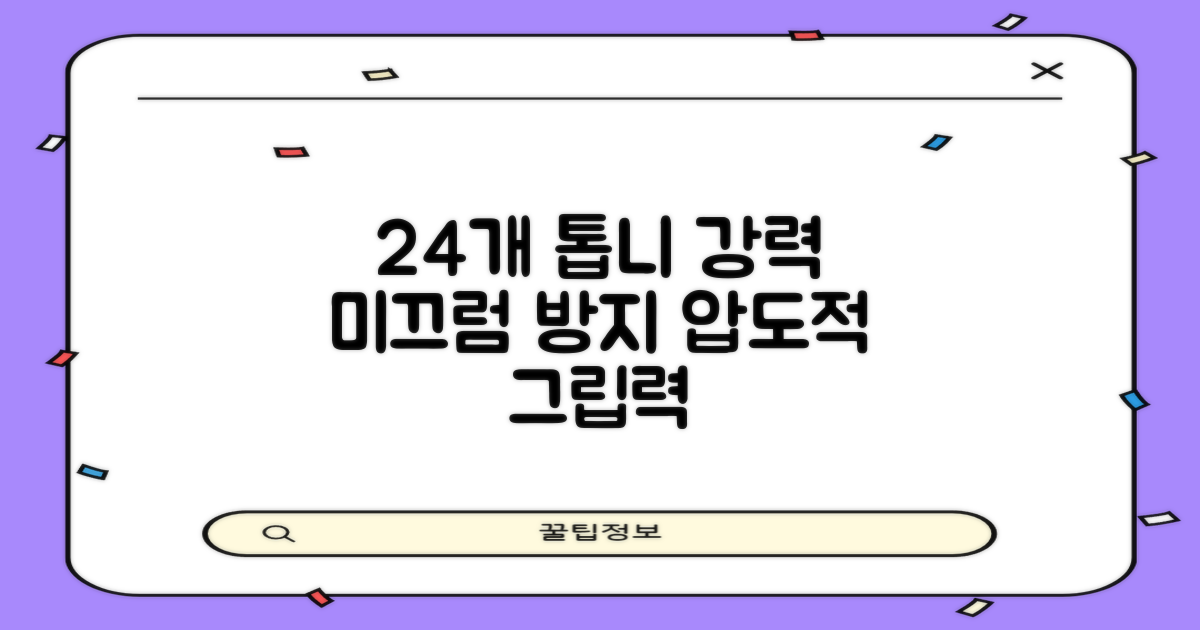 24개 톱니, 강력한 미끄럼 방지
