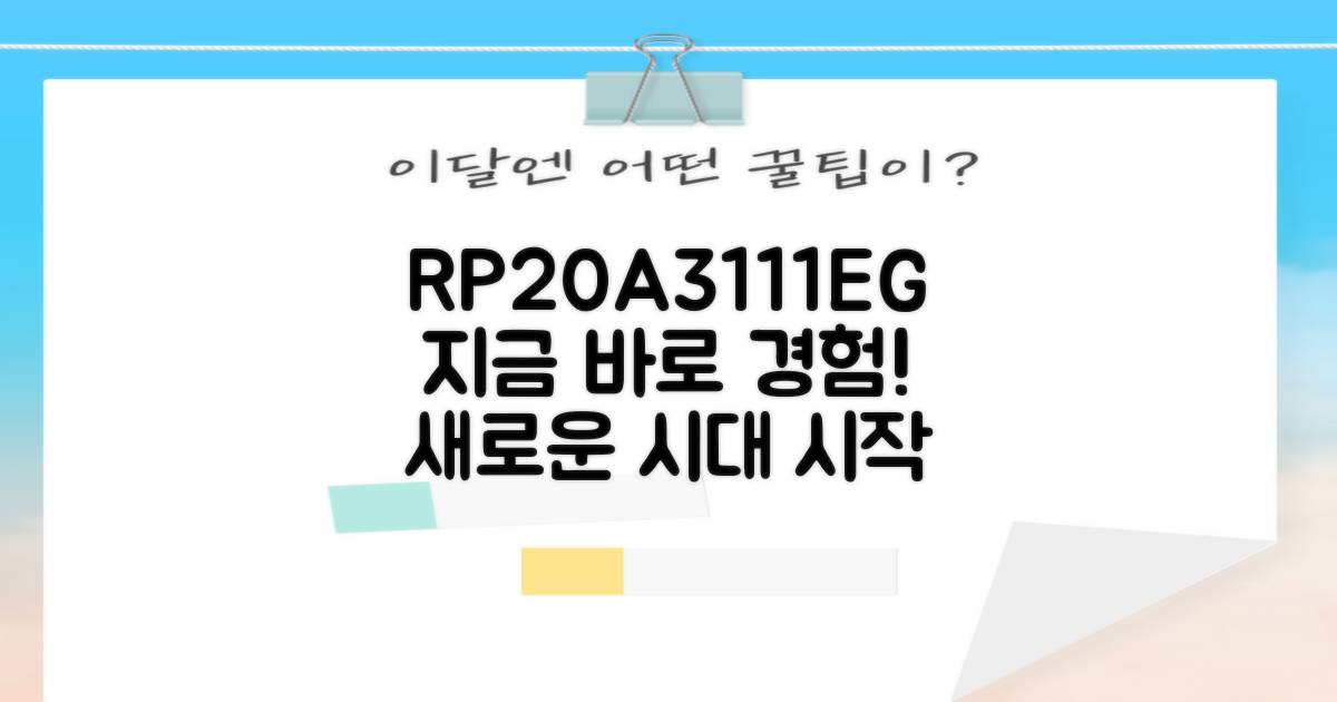 RP20A3111EG, 지금 경험하세요!