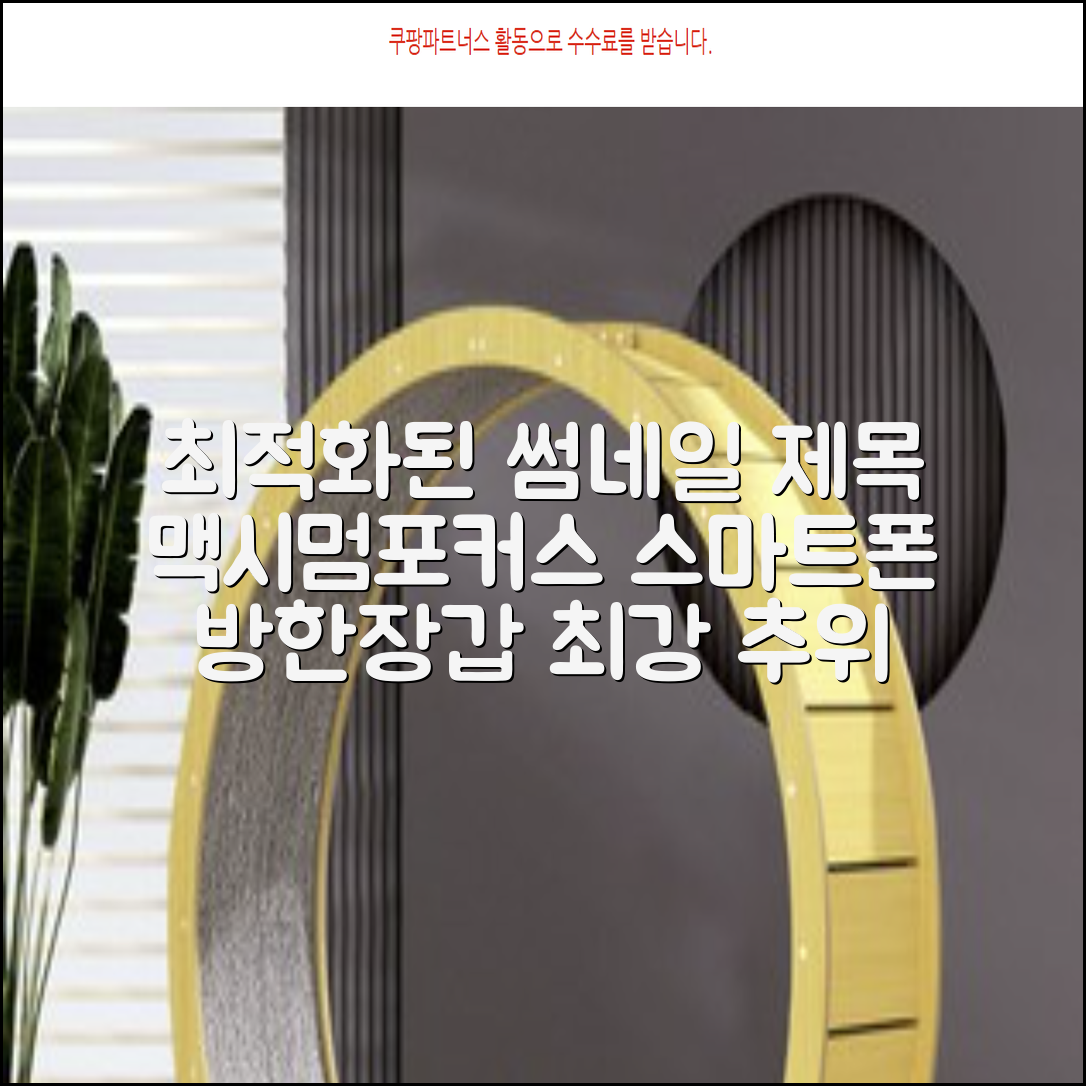 맥시멈포커스 스마트폰 터치 겨울 방한장갑 추천 리뷰